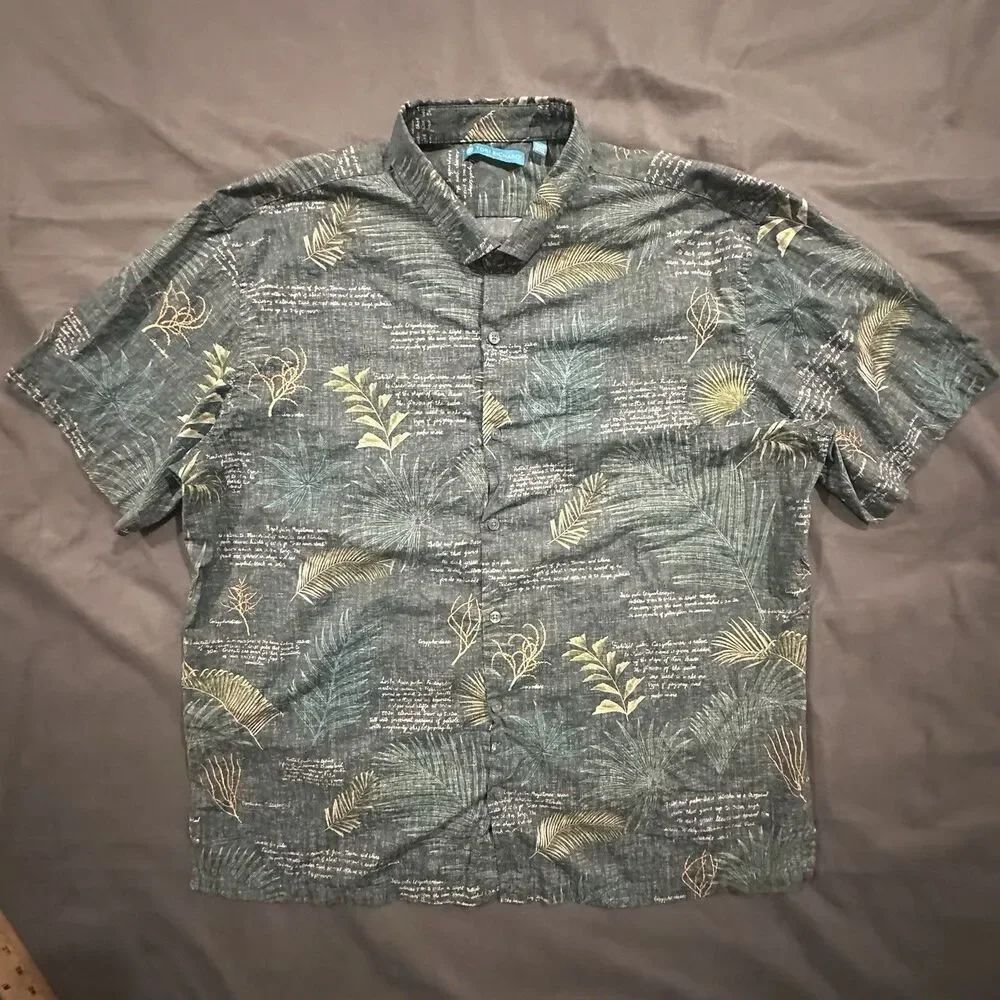 Tori Richard Lineage Aloha Shirt Mens 2XL Cotton Lawn Hawaii USA Tropical